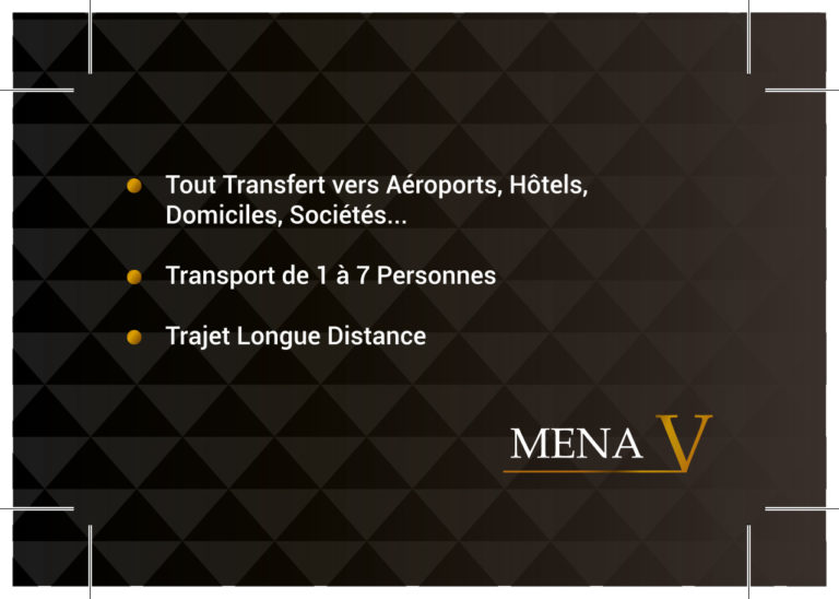 carte de visite MENA V transport UBER