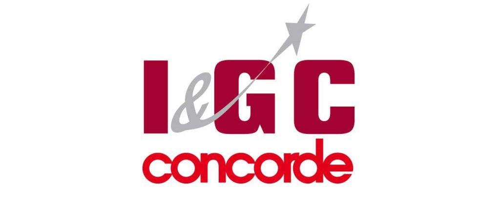 logo pour une filiale en 3 couleurs IGC Concorde